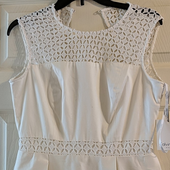 Beautiful White NWT Calvin Klein Dress - Picture 2 of 5